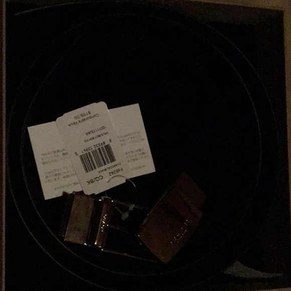 coach belt men MPLQ belt box sig black new in box F65242 - Picture 2 of 10